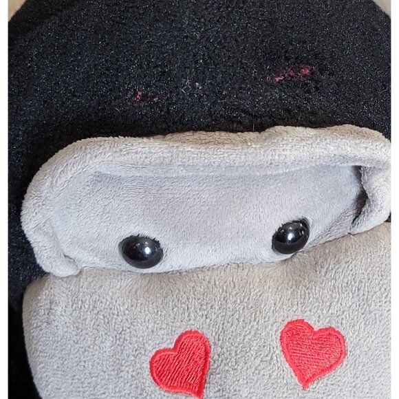 2014 Animal Adventure Black Valentine Gorilla Monkey Plush Stuffed Animal 14" - Picture 3 of 13